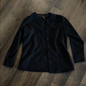 Healing Hands Black Button-Up Jacket